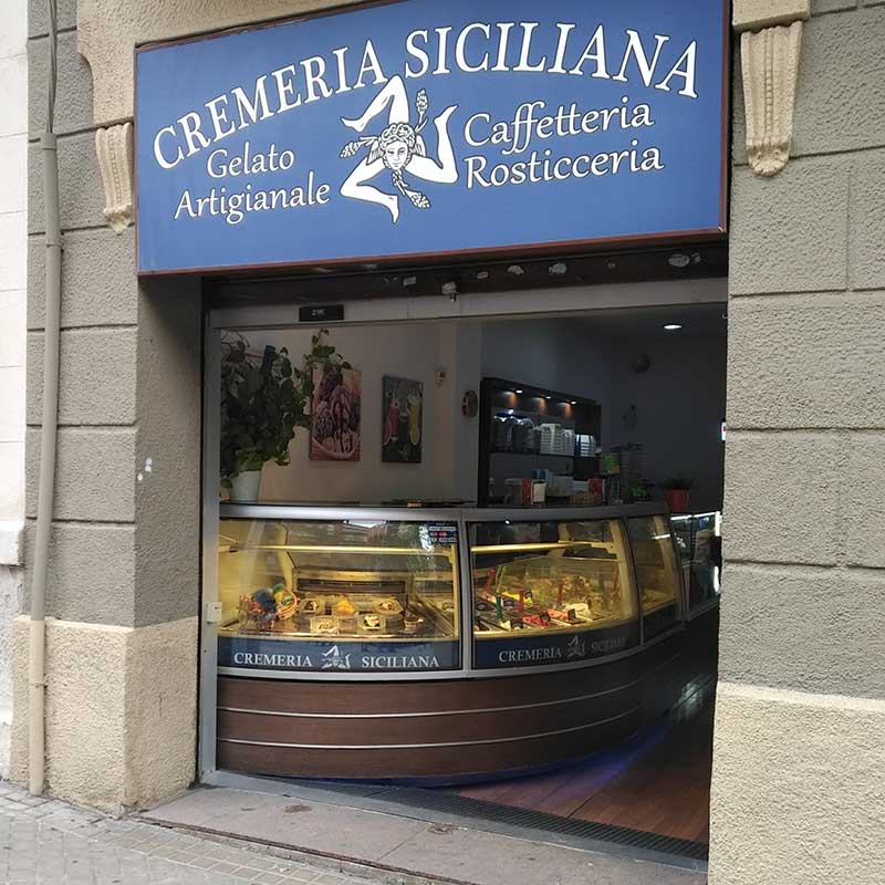 Cremeria Siciliana exterior Barcelona