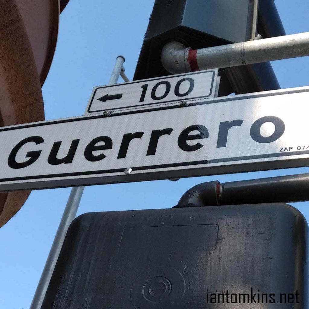 Guerrero Street Road Sign