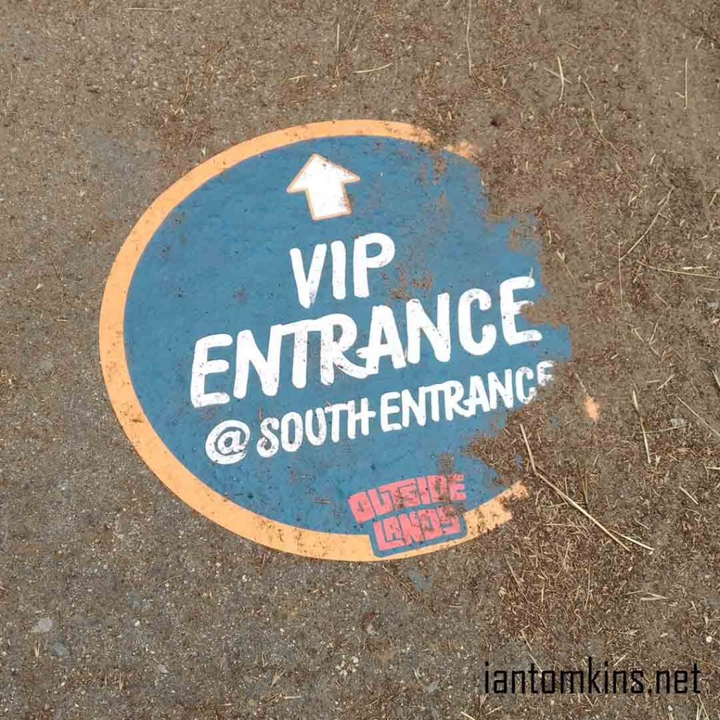 Outside Lands VIP Entrance