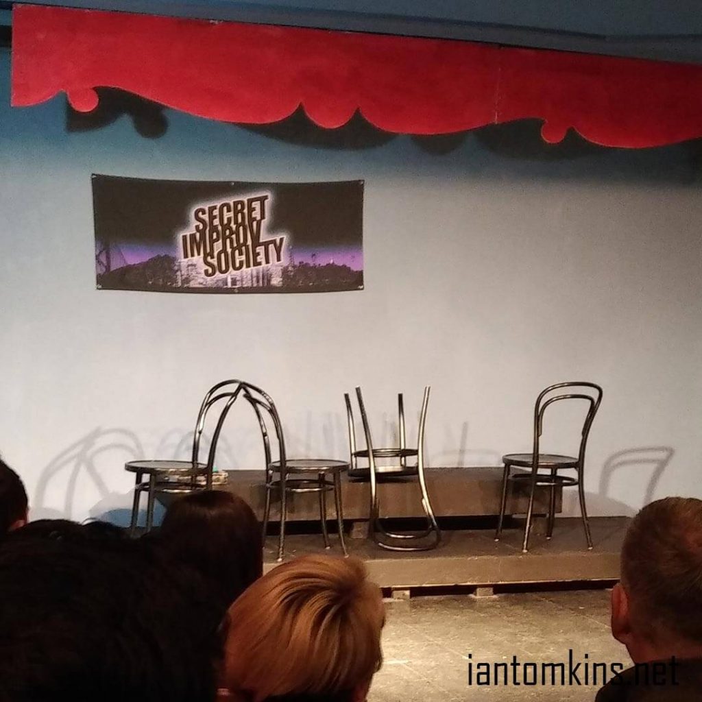 The Stage at the Secret Improv Society Show